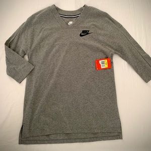 Nike Mid-Sleeve Shirt Grey Sz S (New w/Tag)